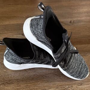 Adidas Women's Black and White Cloudfoam Sneakers